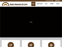 Tablet Screenshot of bibisbakerycafe.com